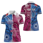 NSW Blues and QLD Maroons Rugby Personalised Women Polo Shirt 2026 Come On Together