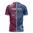 NSW Blues and QLD Maroons Rugby Personalised Zipper Polo Shirt 2026 Come On Together