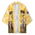 Personalised Melbourne 2026 Cup Kimono Yellow Rose Horse Racing