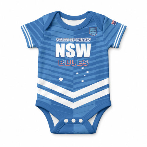 NSW Blues Rugby Custom Baby Onesie 2026 State of Origin