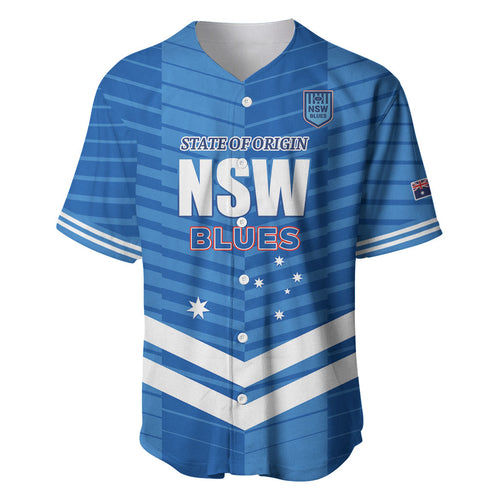 NSW Blues Rugby Custom Baseball Jersey 2026 State of Origin