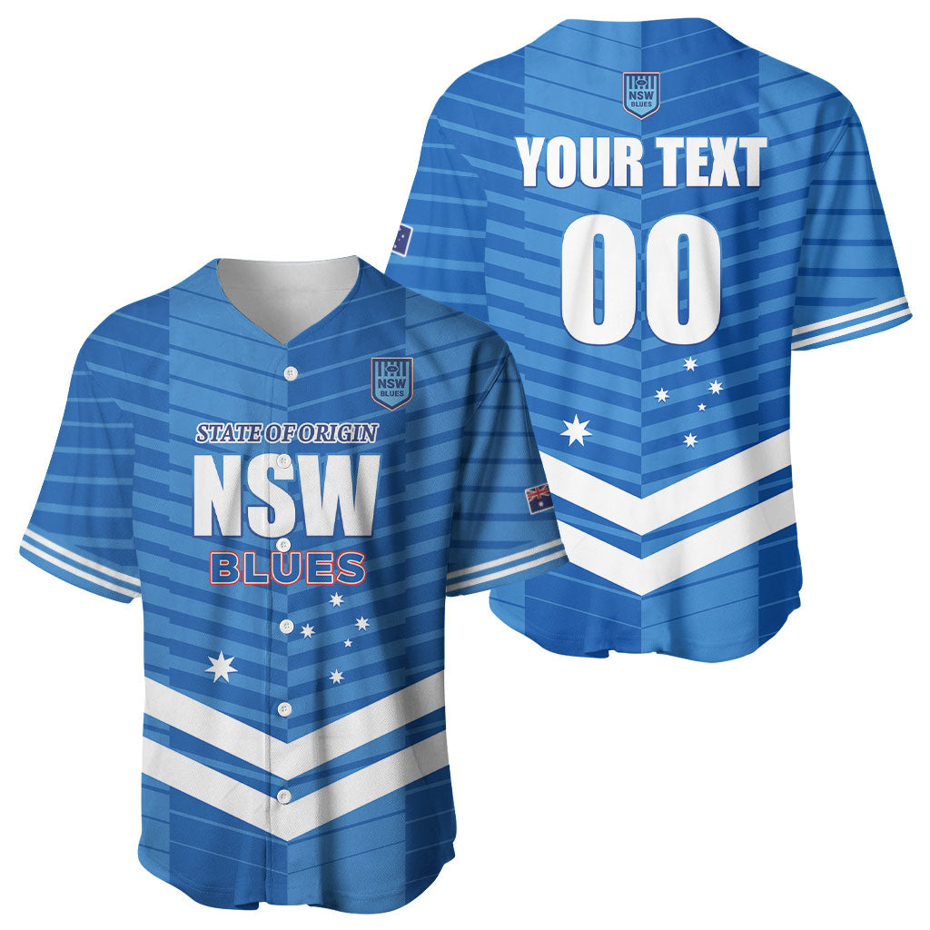 NSW Blues Rugby Custom Baseball Jersey 2026 State of Origin