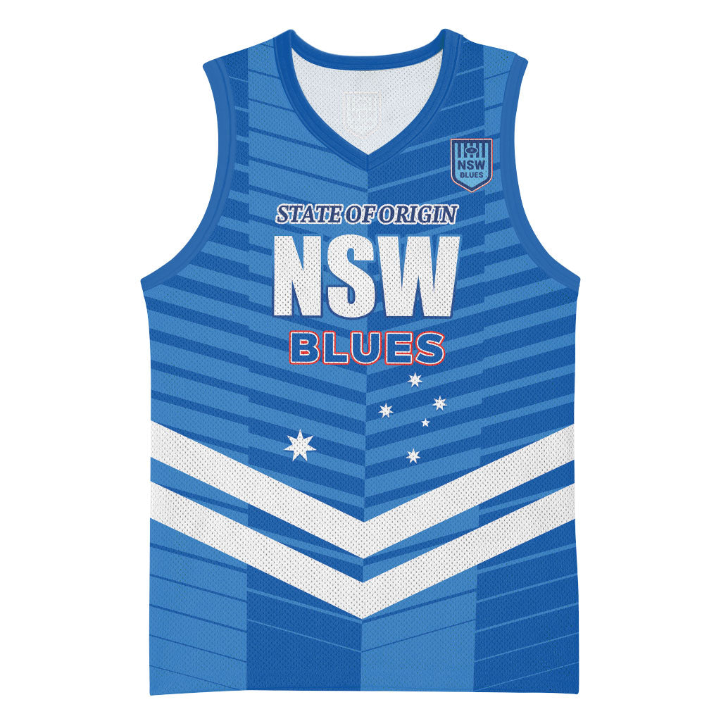 NSW Blues Rugby Custom Basketball Jersey 2026 State of Origin
