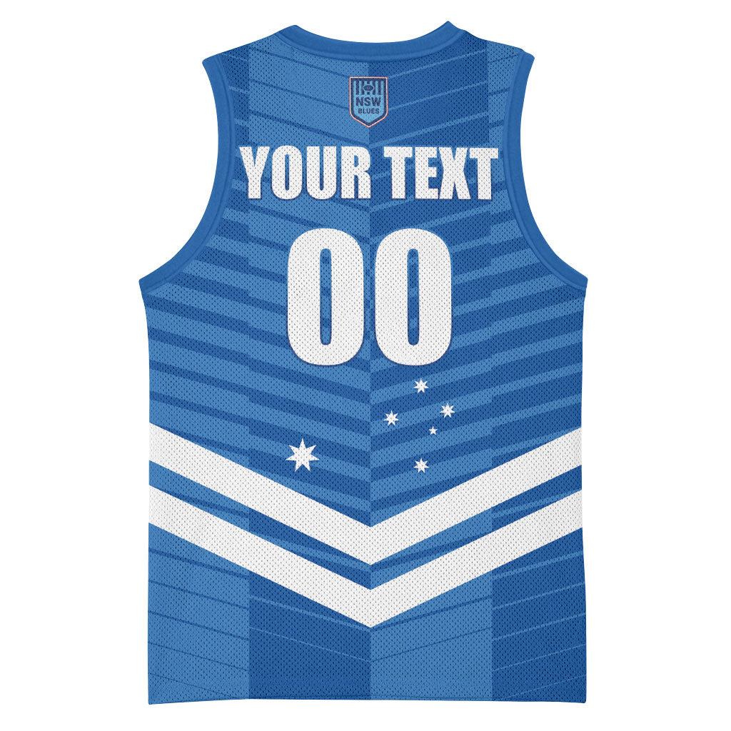 NSW Blues Rugby Custom Basketball Jersey 2026 State of Origin
