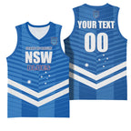 NSW Blues Rugby Custom Basketball Jersey 2026 State of Origin