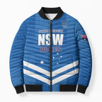 NSW Blues Rugby Custom Bomber Puffer Jacket 2026 State of Origin
