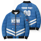 NSW Blues Rugby Custom Bomber Puffer Jacket 2026 State of Origin
