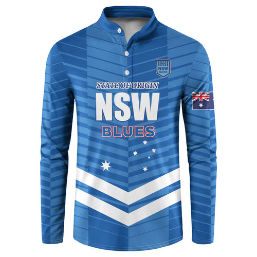 NSW Blues Rugby Custom Button Sweatshirt 2026 State of Origin