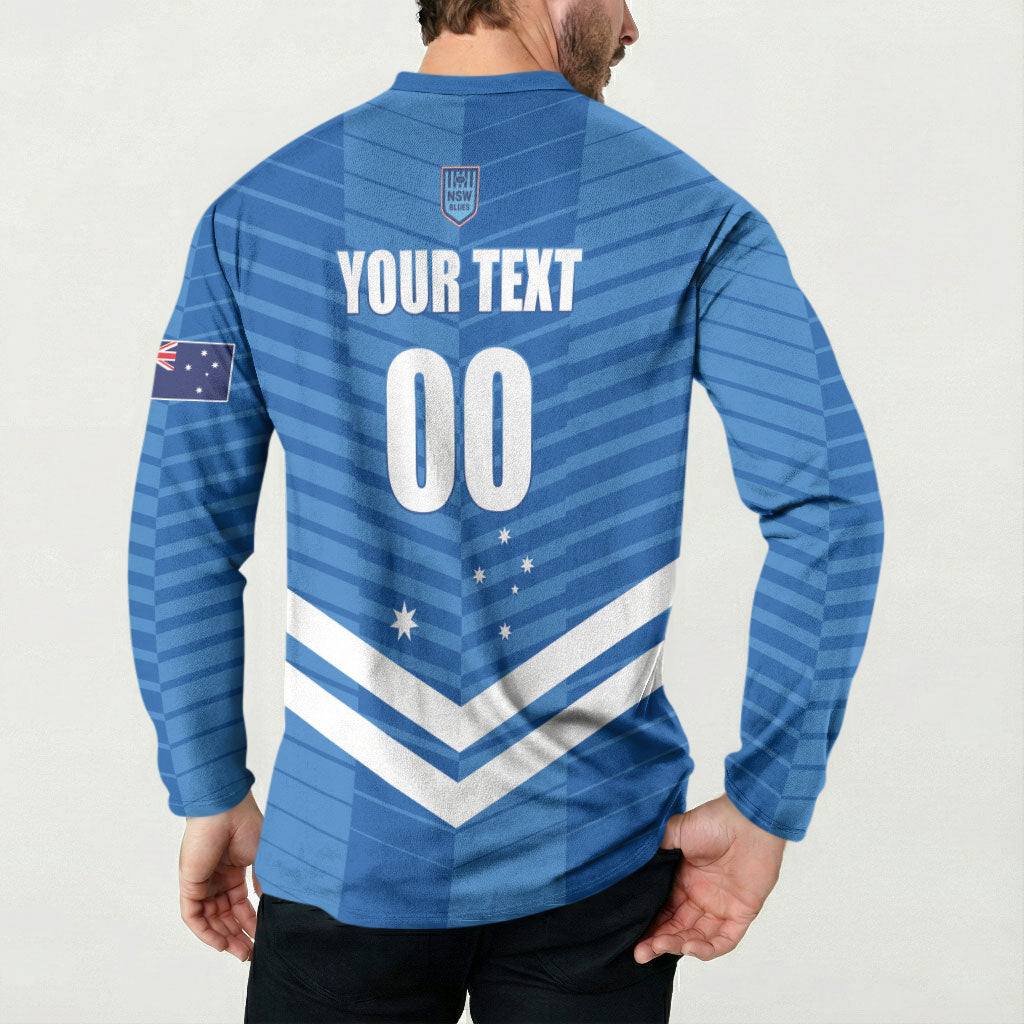 NSW Blues Rugby Custom Button Sweatshirt 2026 State of Origin