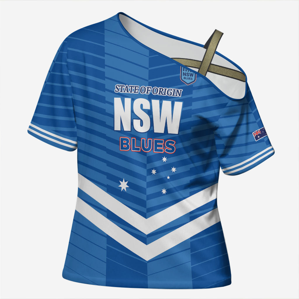 NSW Blues Rugby Custom Cross Shoulder Shirt 2026 State of Origin