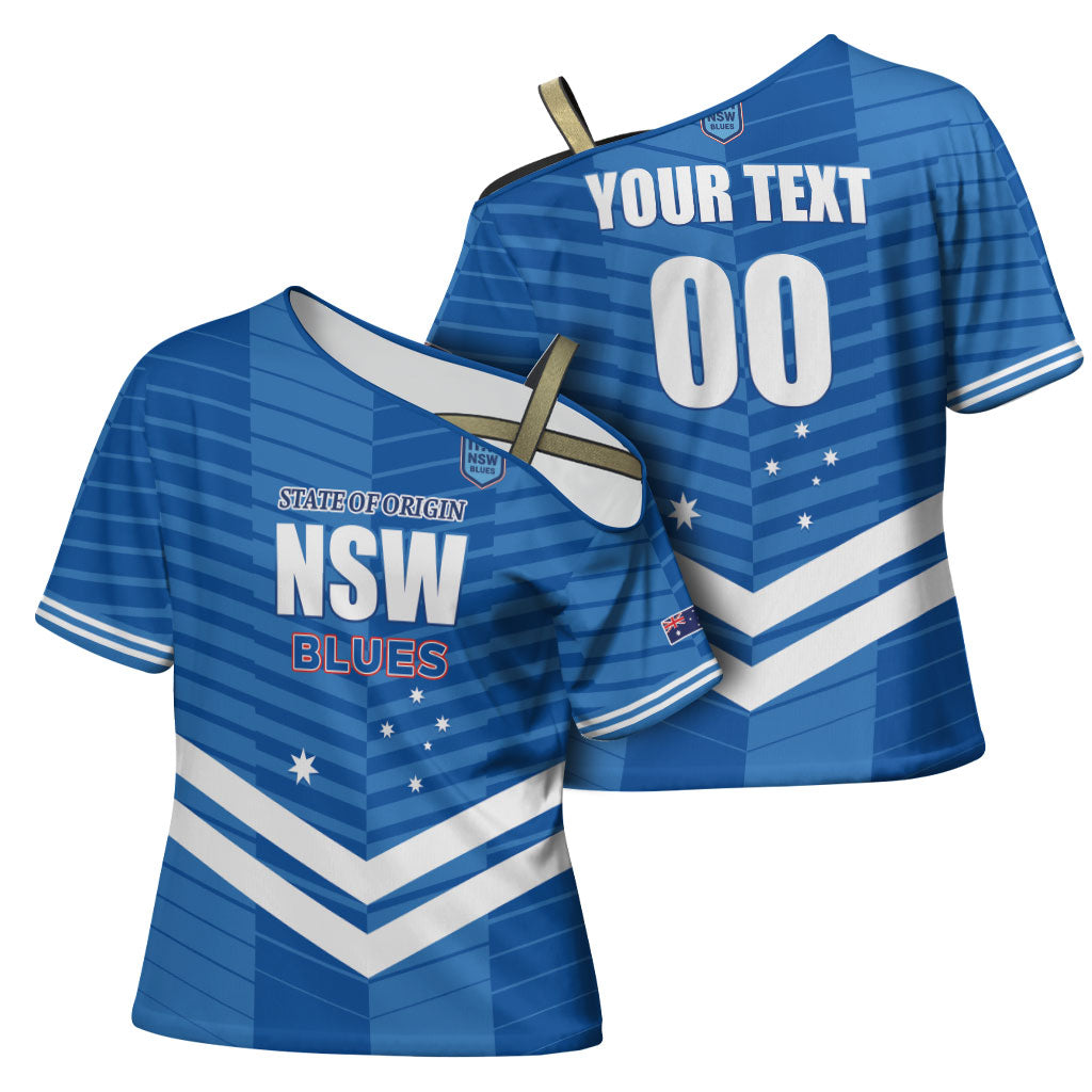 NSW Blues Rugby Custom Cross Shoulder Shirt 2026 State of Origin