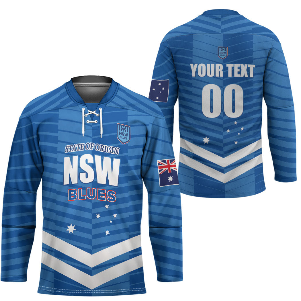 NSW Blues Rugby Custom Hockey Jersey 2026 State of Origin