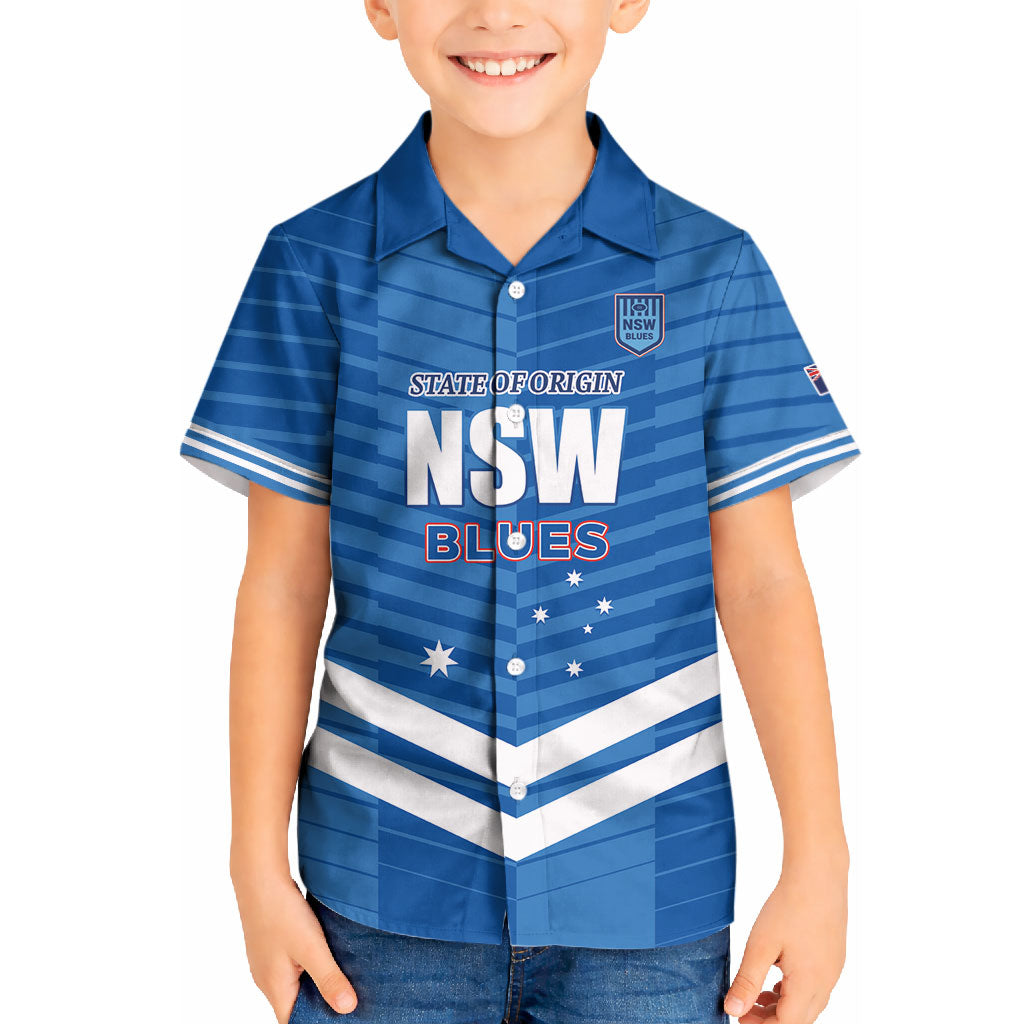 NSW Blues Rugby Custom Kid Hawaiian Shirt 2026 State of Origin