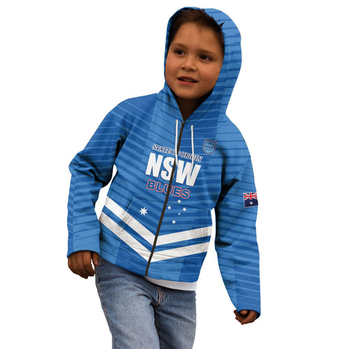 NSW Blues Rugby Custom Kid Hoodie 2026 State of Origin
