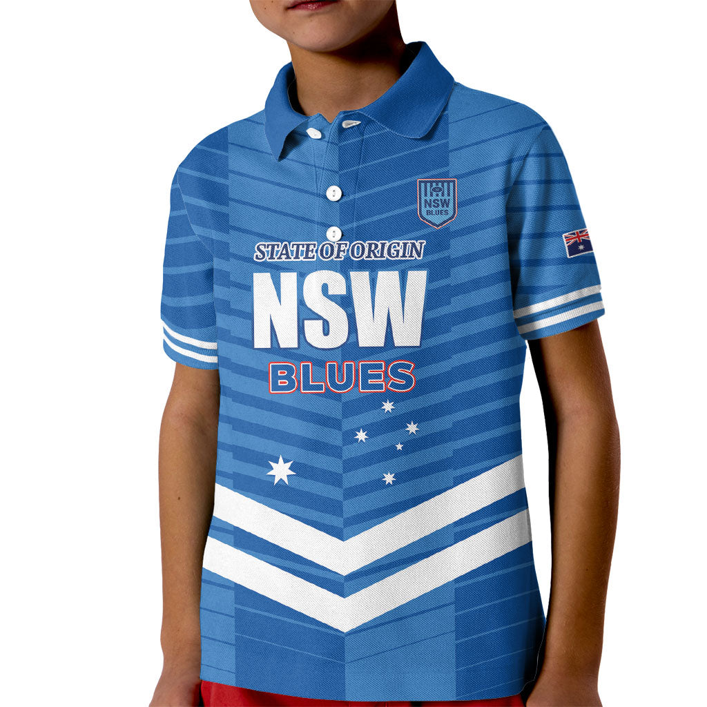 NSW Blues Rugby Custom Kid Polo Shirt 2026 State of Origin