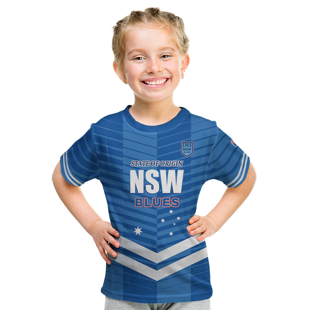 NSW Blues Rugby Custom Kid T Shirt 2026 State of Origin