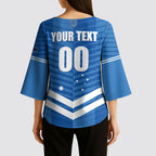 NSW Blues Rugby Custom Kimono Sleeve Blouse 2026 State of Origin