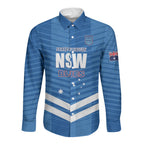 NSW Blues Rugby Custom Long Sleeve Button Shirt 2026 State of Origin