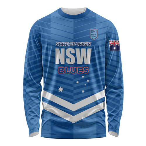 NSW Blues Rugby Custom Long Sleeve Shirt 2026 State of Origin