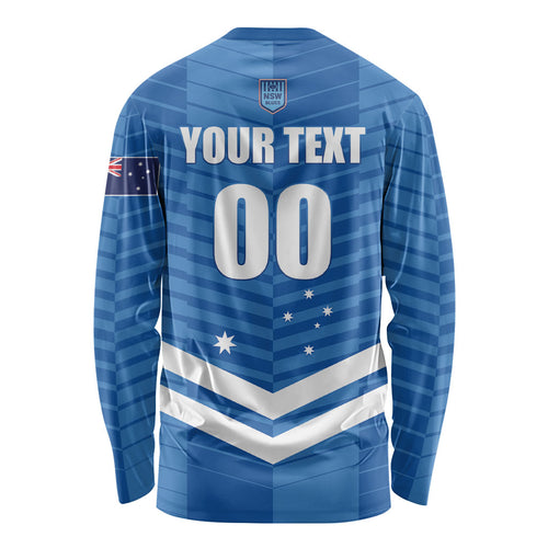 NSW Blues Rugby Custom Long Sleeve Shirt 2026 State of Origin