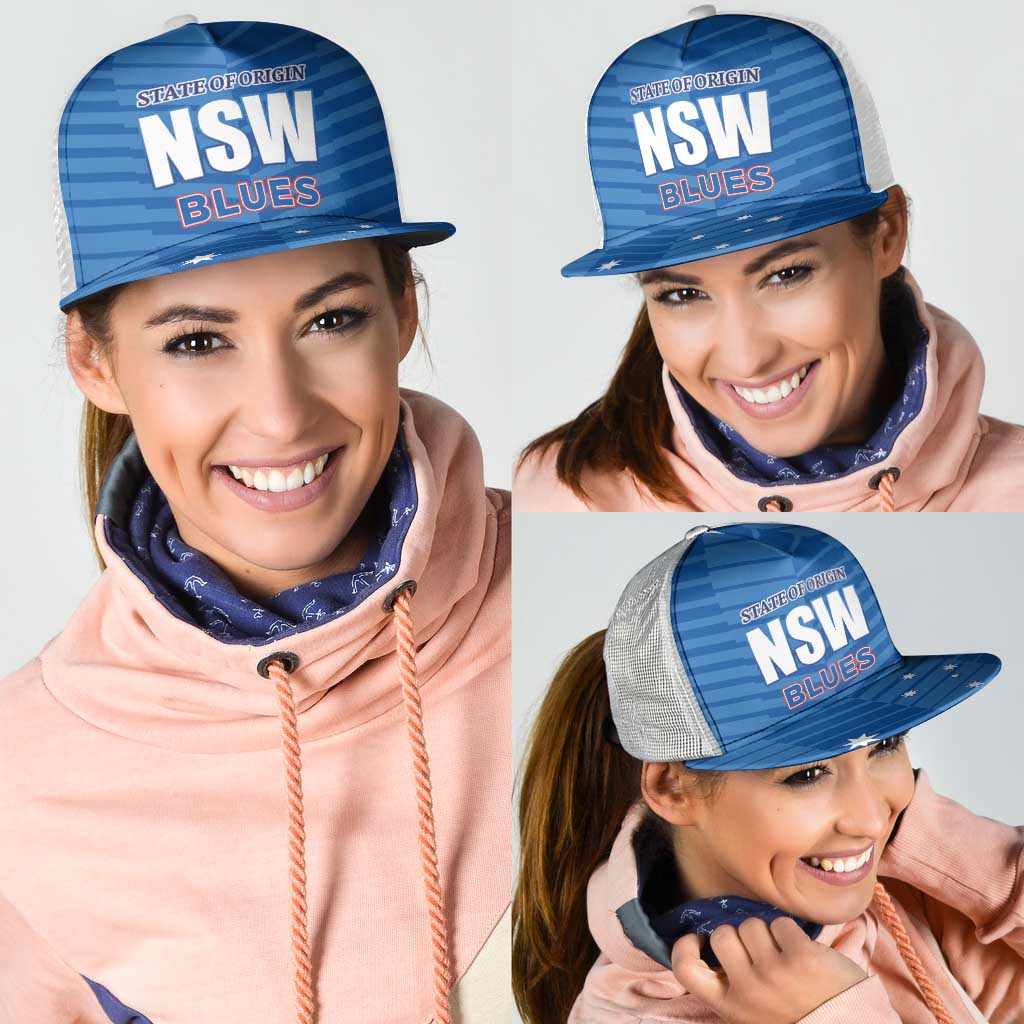 NSW Blues Rugby Mesh Trucker Cap 2026 State of Origin