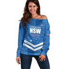 NSW Blues Rugby Custom Off Shoulder Sweater 2026 State of Origin