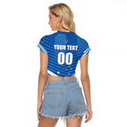 NSW Blues Rugby Custom Raglan Cropped T Shirt 2026 State of Origin