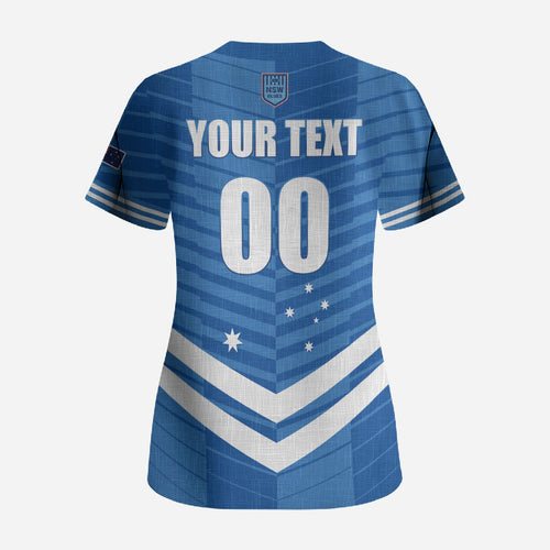 NSW Blues Rugby Custom Scrub Top 2026 State of Origin