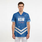 NSW Blues Rugby Custom Scrub Top 2026 State of Origin