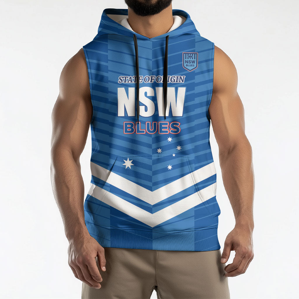 NSW Blues Rugby Custom Sleeveless Hoodie 2026 State of Origin