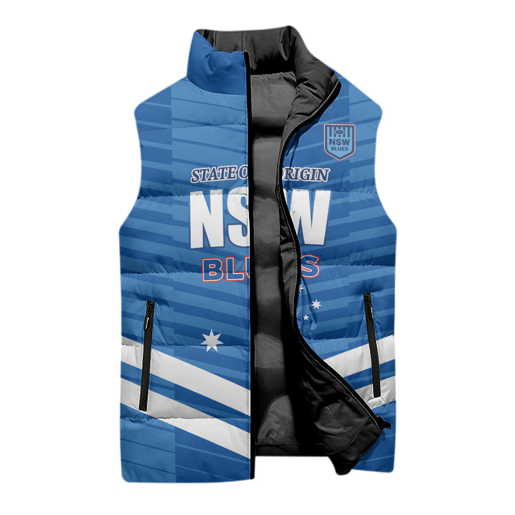 NSW Blues Rugby Custom Sleeveless Puffer Jacket 2026 State of Origin