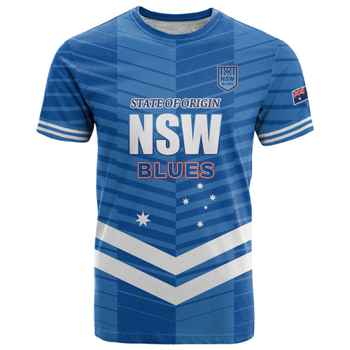 NSW Blues Rugby Custom T Shirt 2026 State of Origin