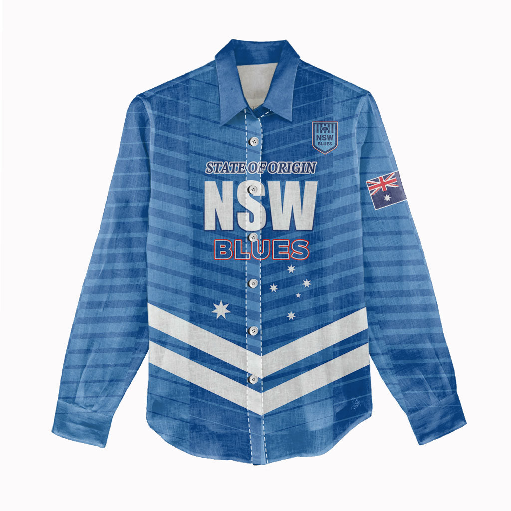 NSW Blues Rugby Custom Women Casual Shirt 2026 State of Origin