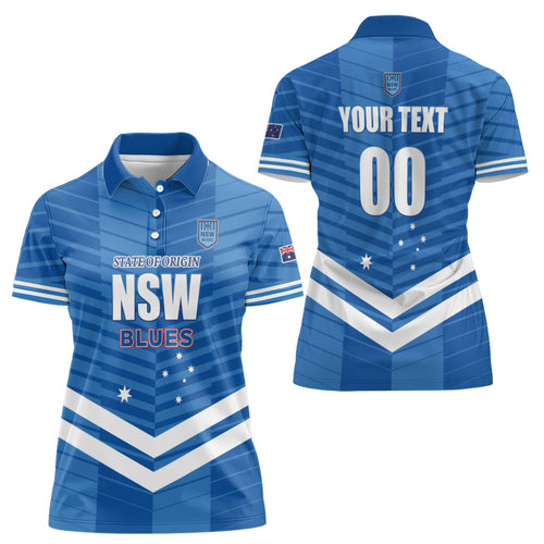 NSW Blues Rugby Custom Women Polo Shirt 2026 State of Origin