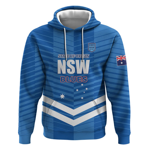 NSW Blues Rugby Custom Zip Hoodie 2026 State of Origin
