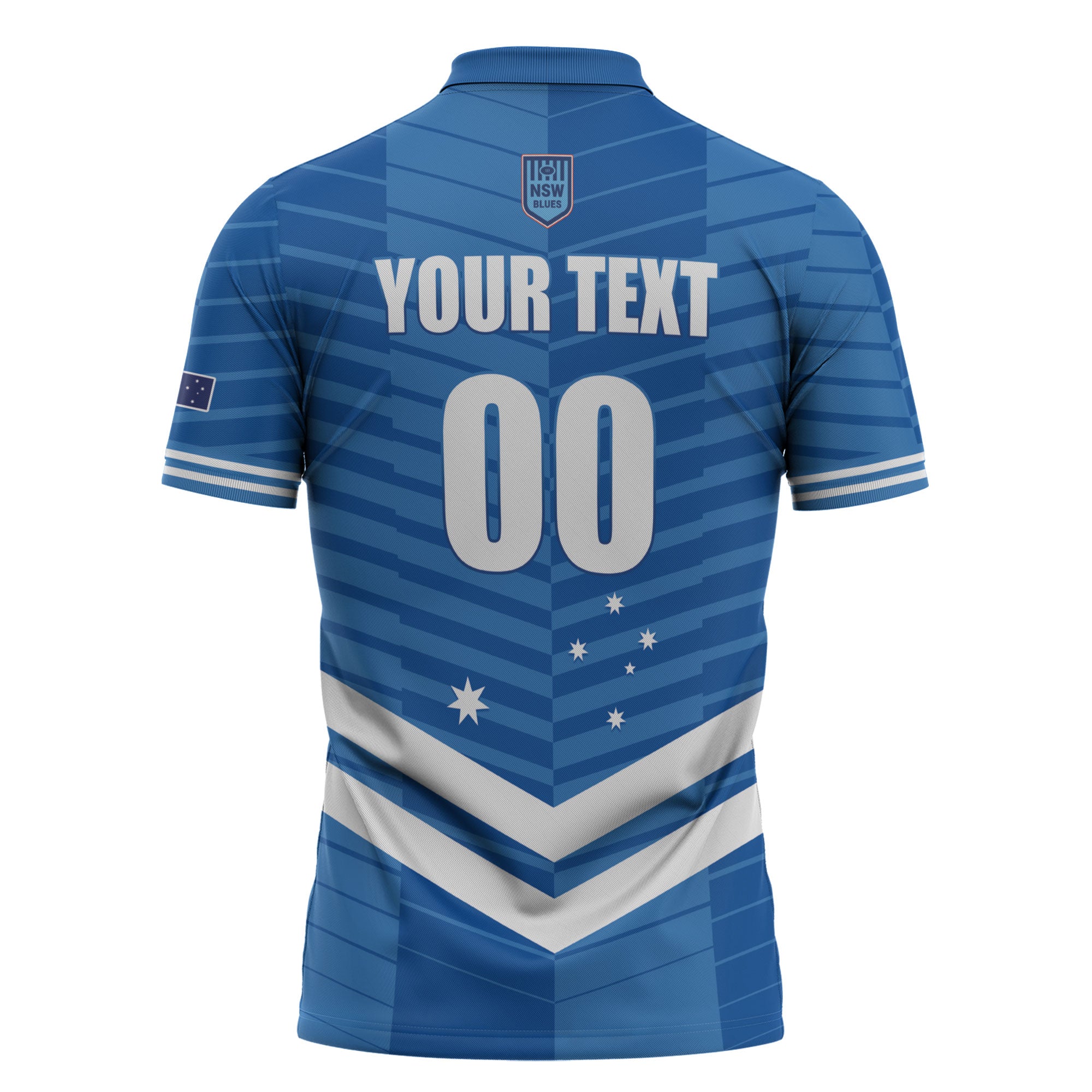 NSW Blues Rugby Custom Zipper Polo Shirt 2026 State of Origin