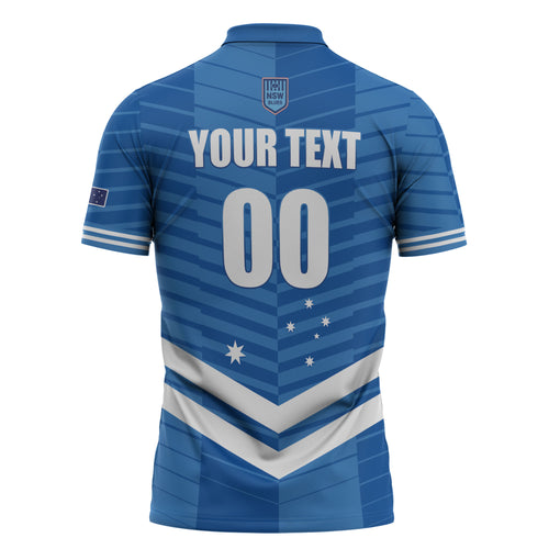 NSW Blues Rugby Custom Zipper Polo Shirt 2026 State of Origin