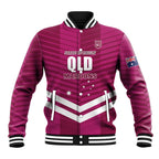 QLD Maroons Rugby Custom Baseball Jacket 2026 State of Origin