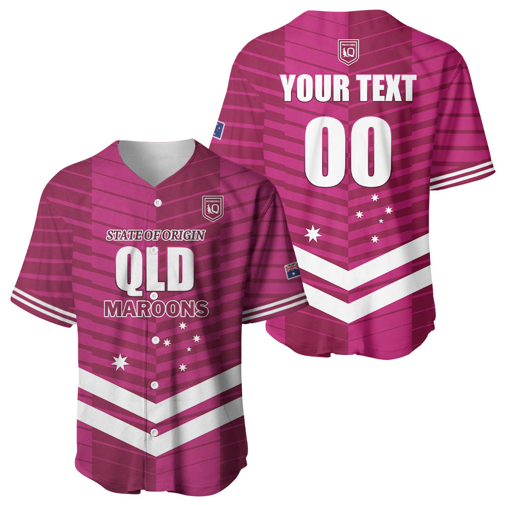 QLD Maroons Rugby Custom Baseball Jersey 2026 State of Origin