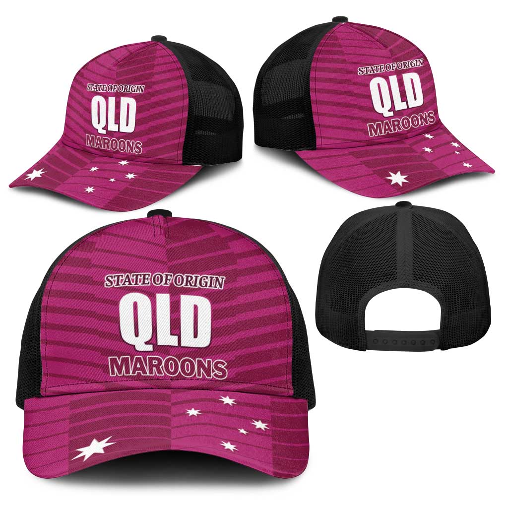 QLD Maroons Rugby Baseball Net Cap 2026 State of Origin