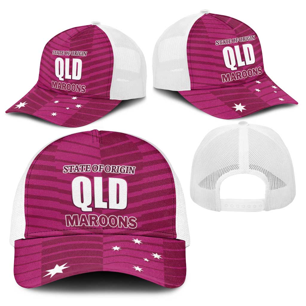 QLD Maroons Rugby Baseball Net Cap 2026 State of Origin