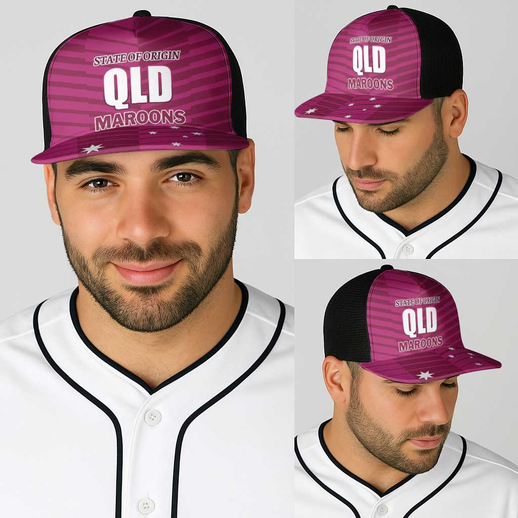 QLD Maroons Rugby Baseball Net Cap 2026 State of Origin