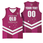 QLD Maroons Rugby Custom Basketball Jersey 2026 State of Origin