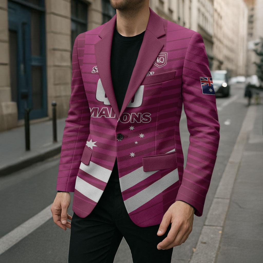QLD Maroons Rugby Custom Blazer 2026 State of Origin