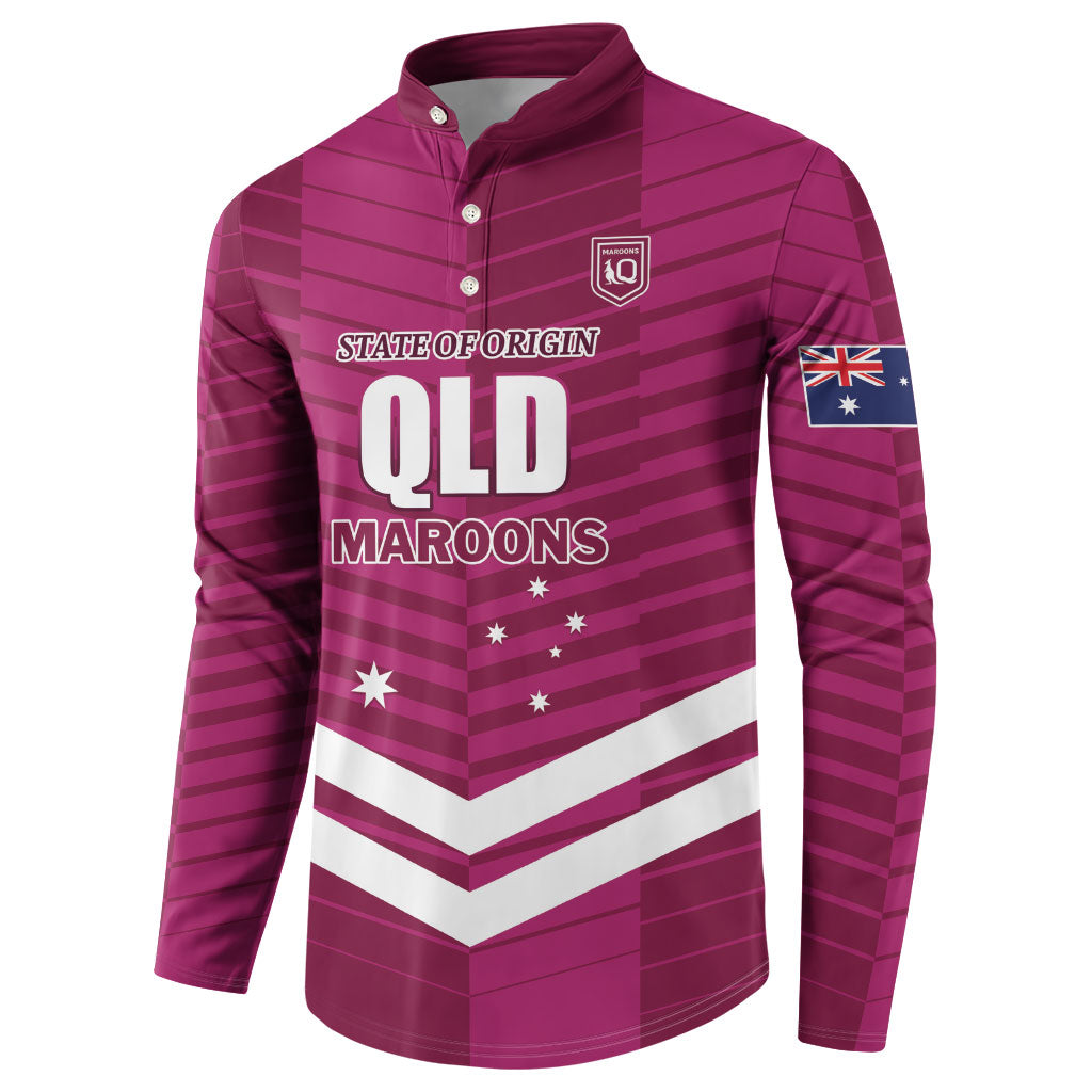 QLD Maroons Rugby Custom Button Sweatshirt 2026 State of Origin