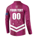 QLD Maroons Rugby Custom Button Sweatshirt 2026 State of Origin