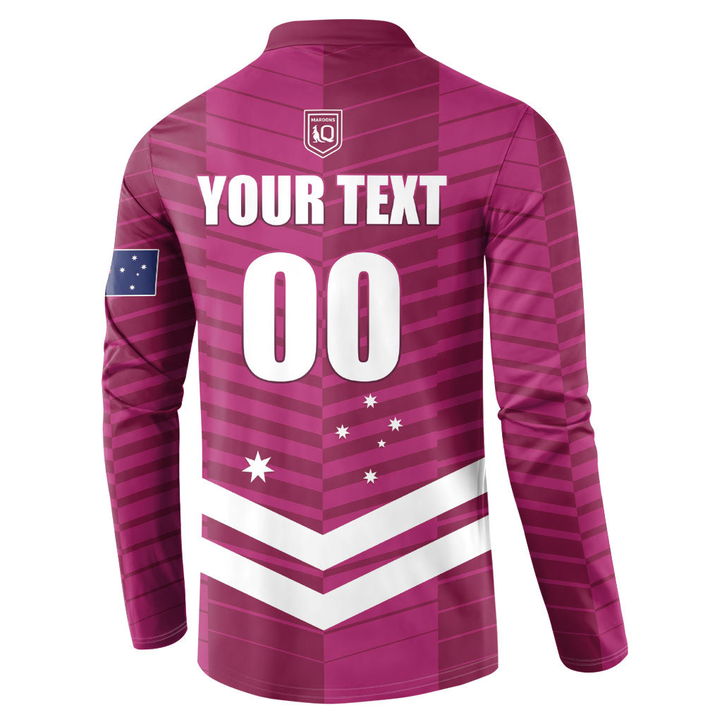 QLD Maroons Rugby Custom Button Sweatshirt 2026 State of Origin
