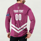 QLD Maroons Rugby Custom Button Sweatshirt 2026 State of Origin