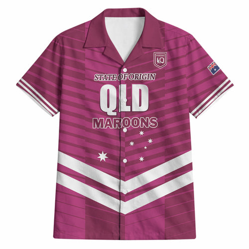 QLD Maroons Rugby Custom Hawaiian Shirt 2026 State of Origin