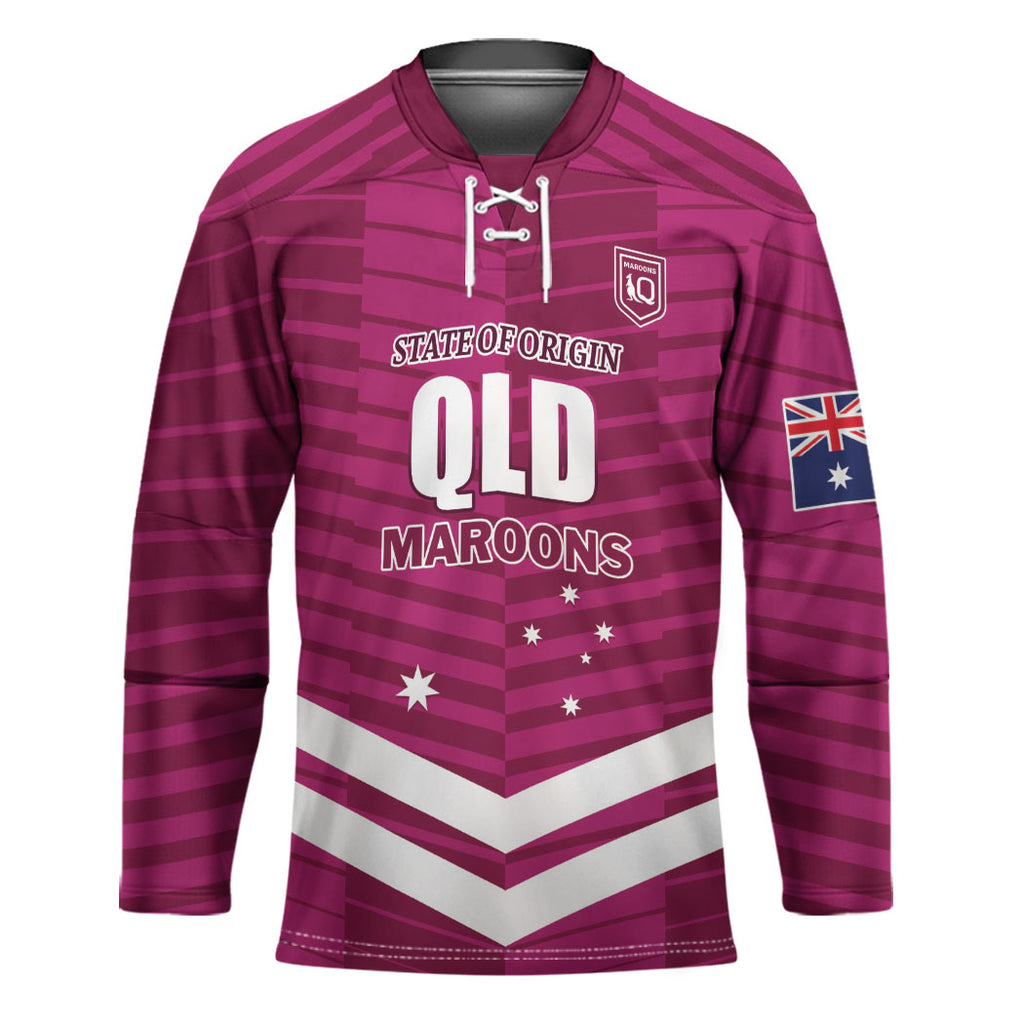 QLD Maroons Rugby Custom Hockey Jersey 2026 State of Origin